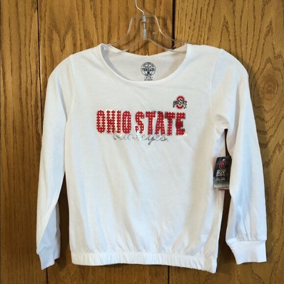 🆕Rivalry Threads Ohio State Women's Crop Style Long Sleeve Top- Size Small - Picture 1 of 6